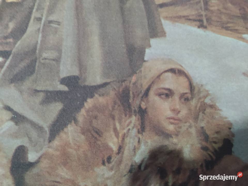 Sprzedam duży obraz Kossak Wojciech na płótnie Tarnowskie Góry