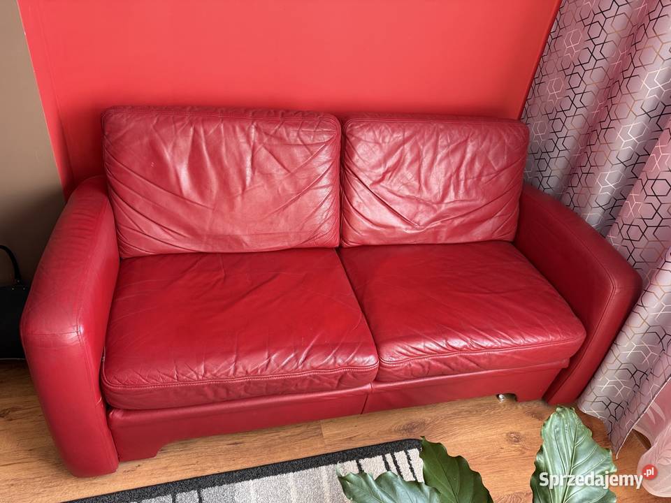Skórzana sofa i fotel