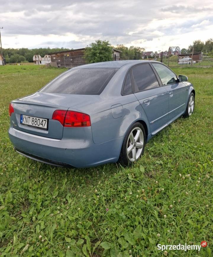 Audi A4 B7 16 MPI Sline 2x Zadbane Czarny Dunajec