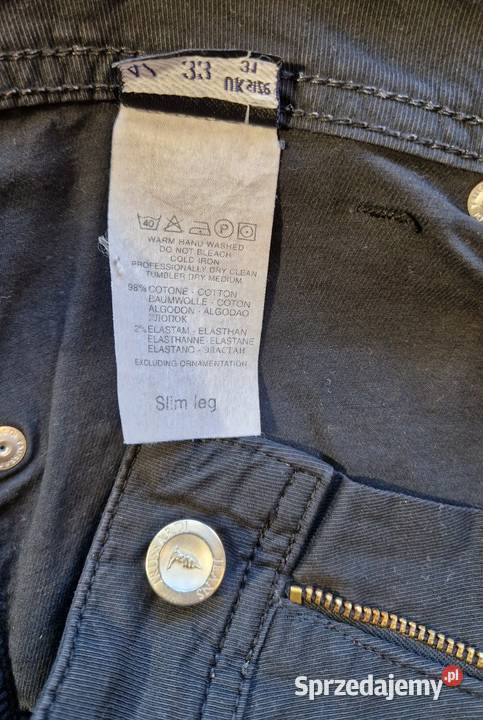 Spodnie Trussardi jeans 33 damskie czarne Lublin