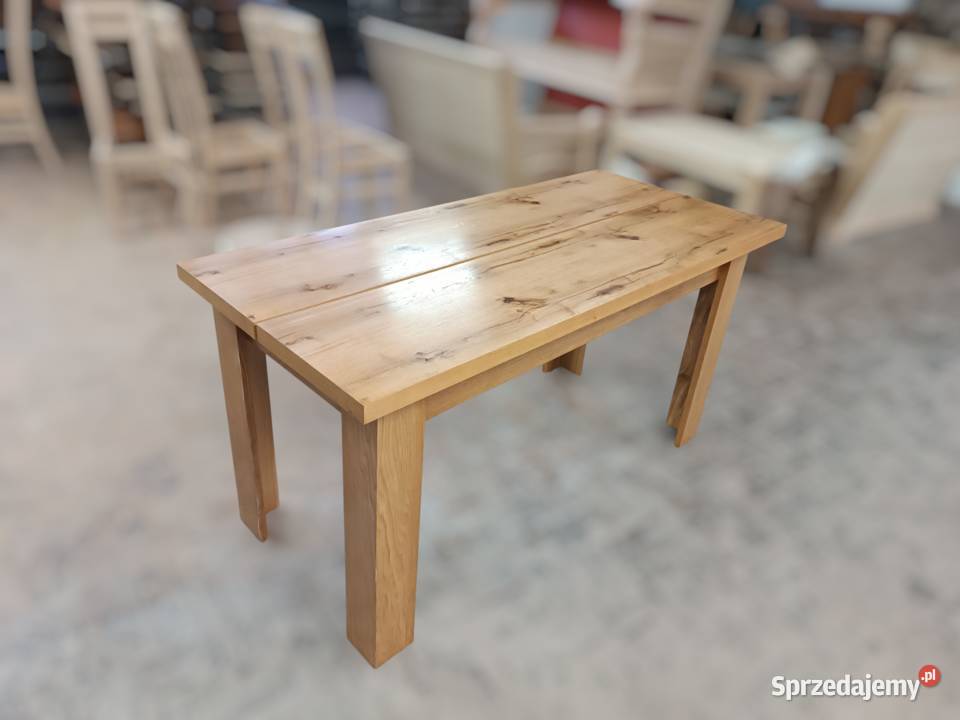 Nowy Stół Dębowy 150 REMI z Sękami na Blacie 50 Olesno