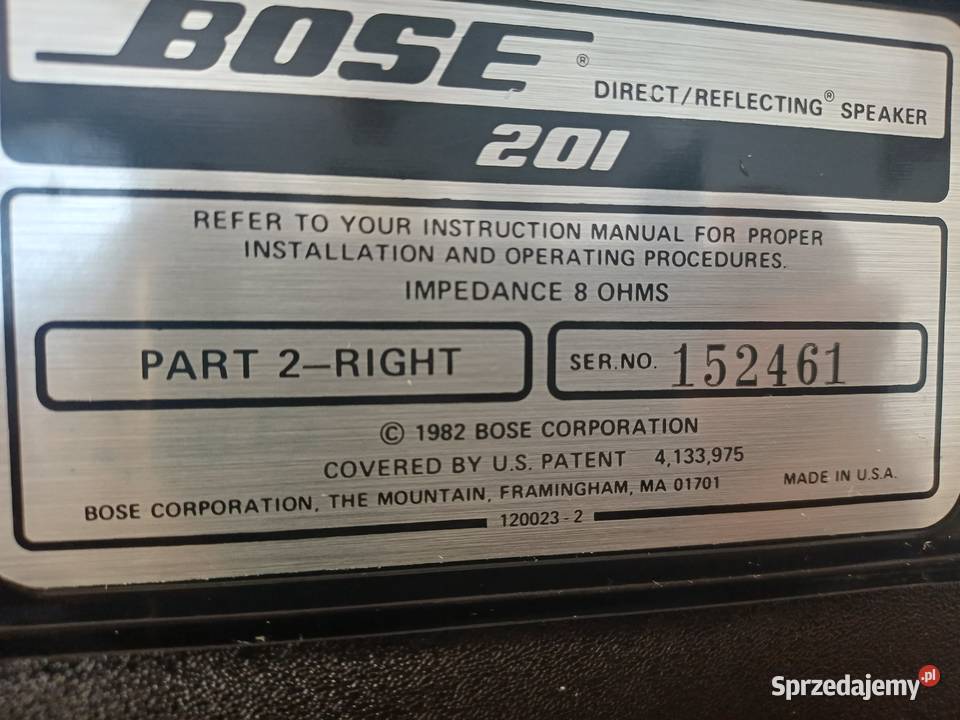 Bose 201 direct refkecting głośniki Korczyna