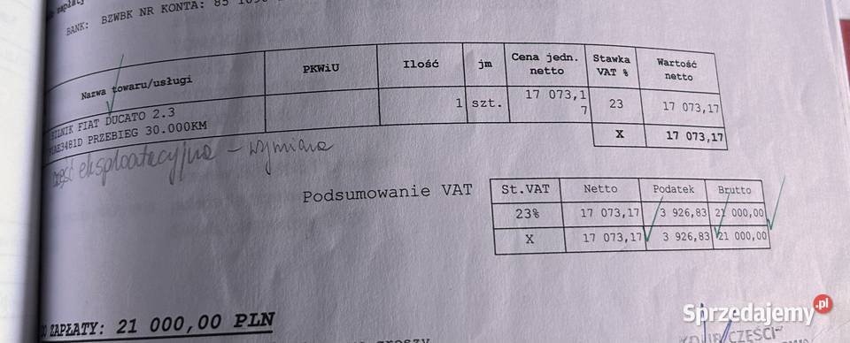 Fiat ducato dużym serwisie rozrząd pompa 131KM Będzin