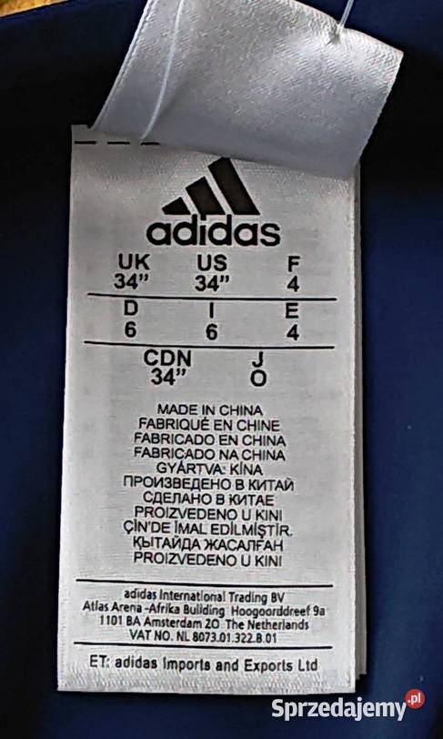 Kąpielówki majtki na basen ADIDAS Parley r D6 mazowieckie Wesoła