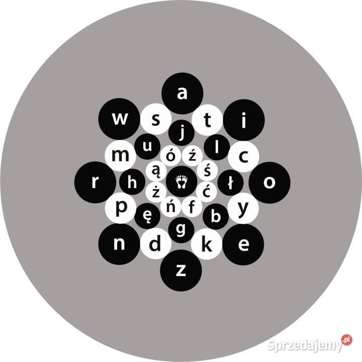 Alfabet 250x250 gra podwórkowa chodnikowa z Gliwice