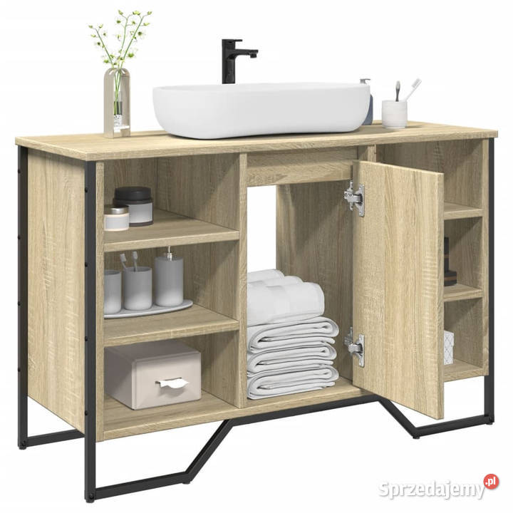 Szafka pod umywalkę dąb sonoma 91x35x60 WM848665 mazowieckie Warszawa