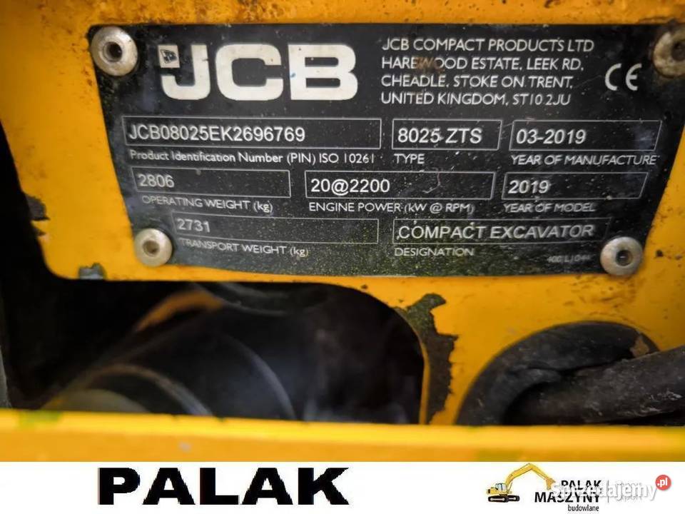 Minikoparka Jcb 8025 ZTS Okazja Świebodzice