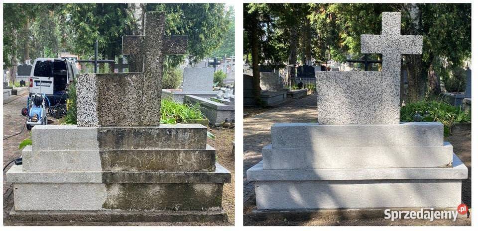 SPRZĄTANIE GROBÓW czyszczenie lastryko mycie Białystok