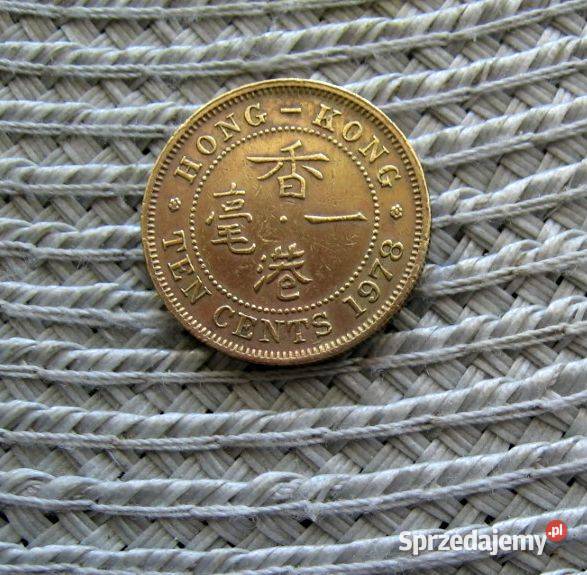 Hongkong 10 Centów 1978r Kalisz