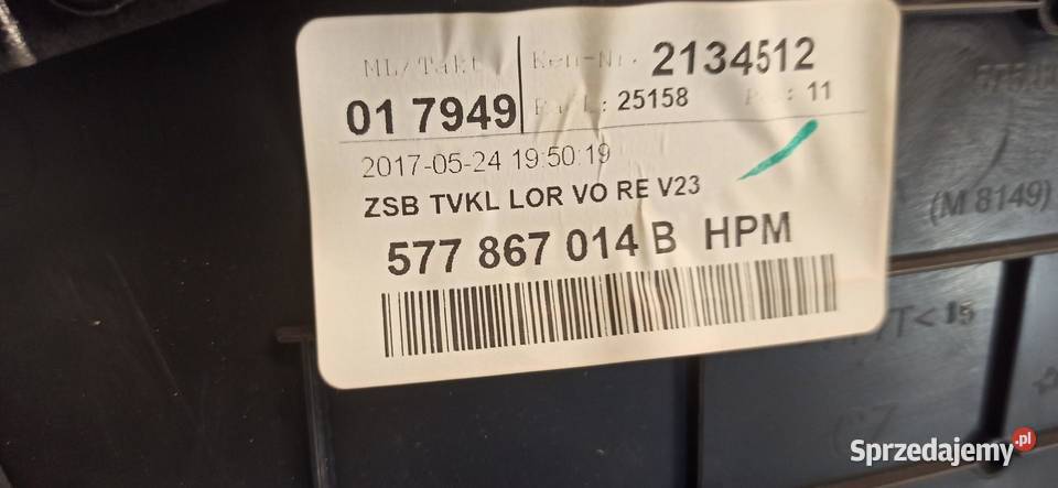 SEAT ATECA BOCZEK DRZWI PRAWY PRZÓD 577867014B