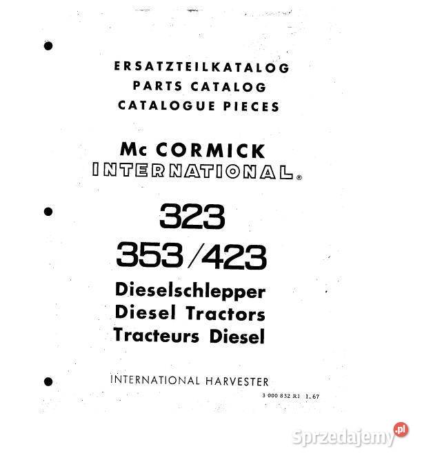 IH McCormick 323353423 katalog części Kielce