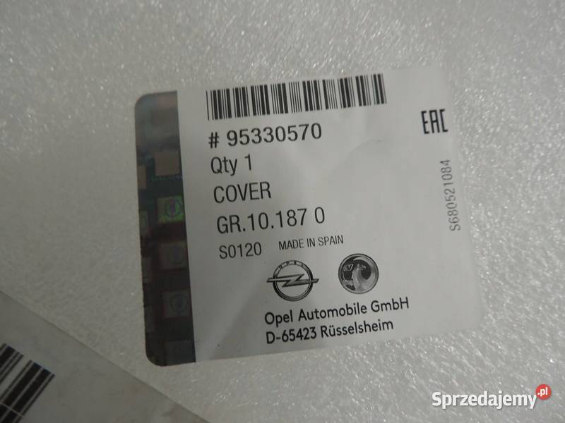 NAKŁADKA OBUDOWA PRAWA LUSTERKA OPEL MOKKA X
