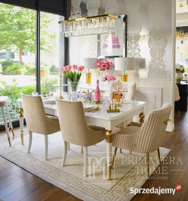 Stół glamour rozkładany stylowy elegancki 75cm mazowieckie Warszawa sprzedam