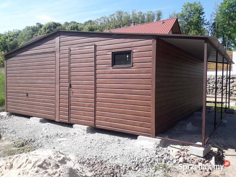 Garaż Blaszany Drewnopodobny Garaże Blaszane Głogów