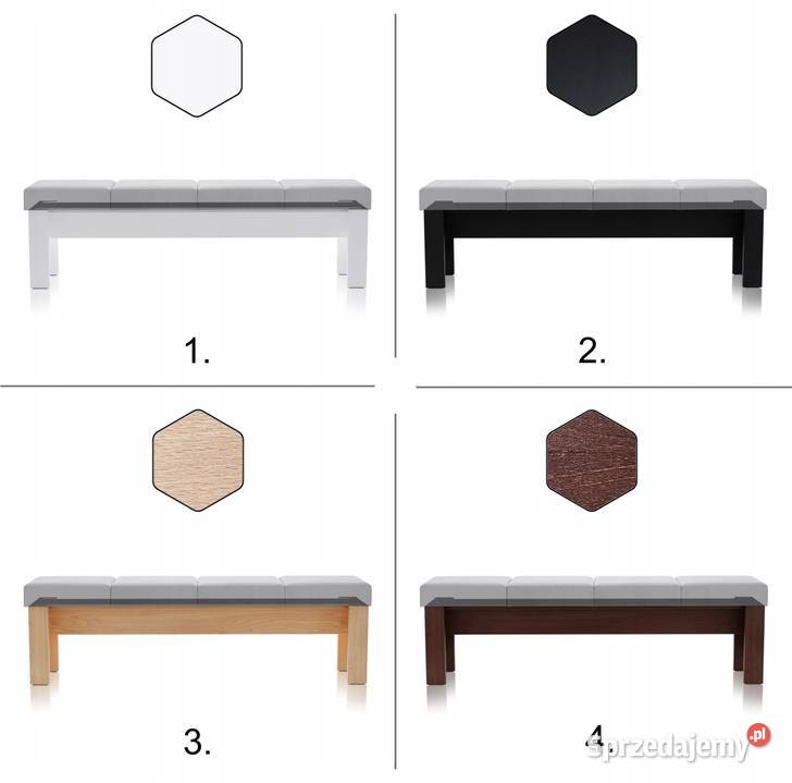 ŁAWKA DREWNIANA NORA 4 z atestem Tapicerowana Biłgoraj