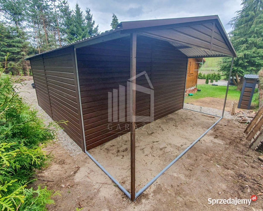 Garaż Blaszany 45x6m Wiata 15m Brama Uchylna Sprzedaż Kalwaria Zebrzydowska