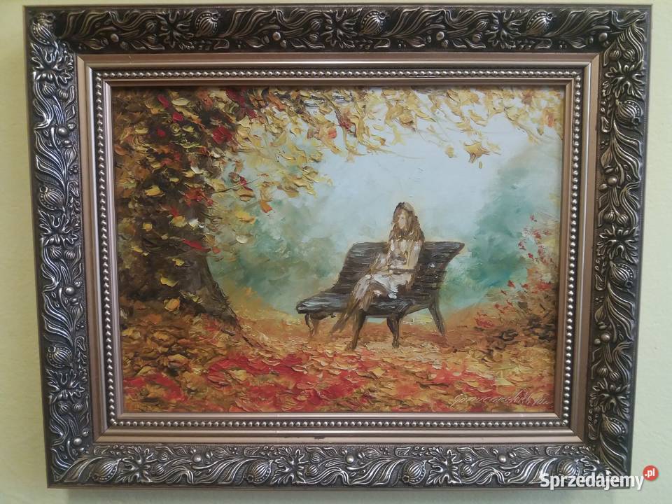 obraz olejny 50x40 A Garncarek 2012 r Malarstwo śląskie Gliwice