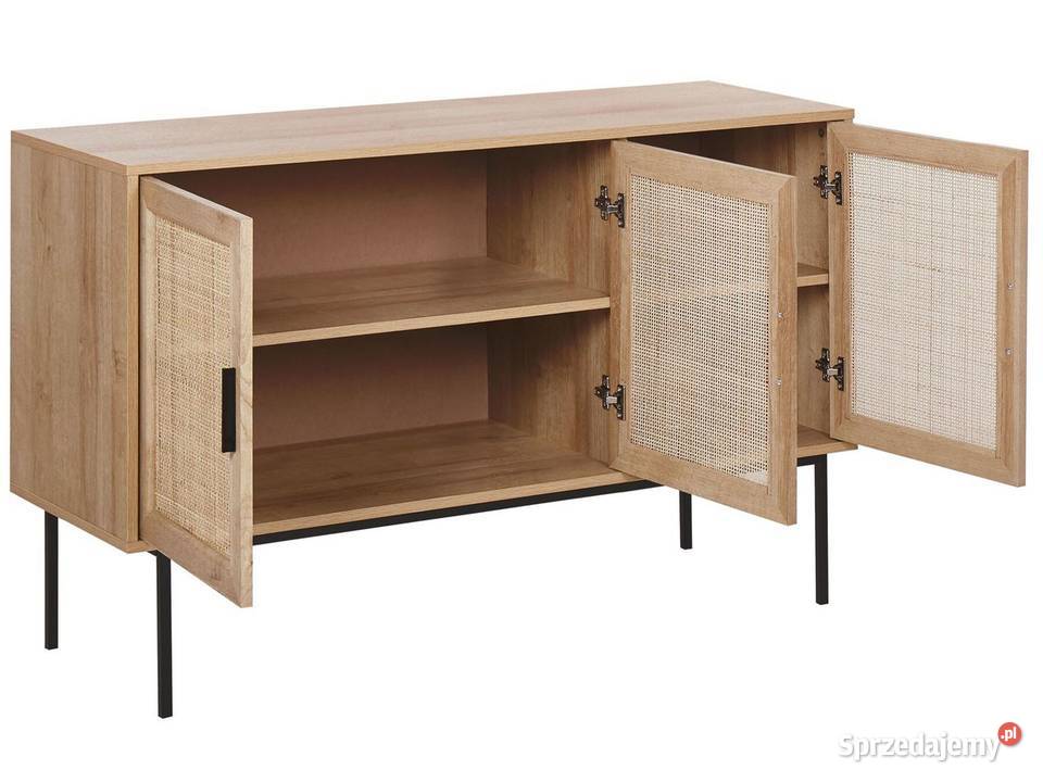 Komoda z drzwiami z plecionki Świdnica