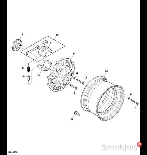 R192509 John Deere 8345R Półtulejka Jastrzębniki sprzedam