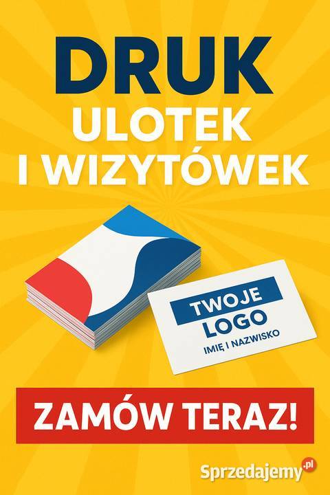 Druk ulotek i wizytówek innych powierzchni