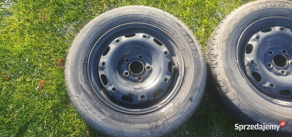 4x 14 5x100 ET 35 5Jx14H2 felgi stalowe opony Pobiedziska sprzedam