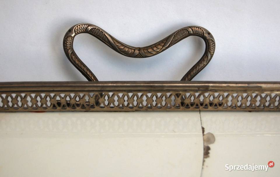 Patera secesyjna Secesja ceramika metal kwiaty wielokolorowy Dom i Ogród Lublin