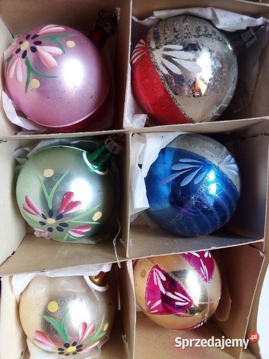 szklane bobki vintage PRL śląskie Częstochowa sprzedam