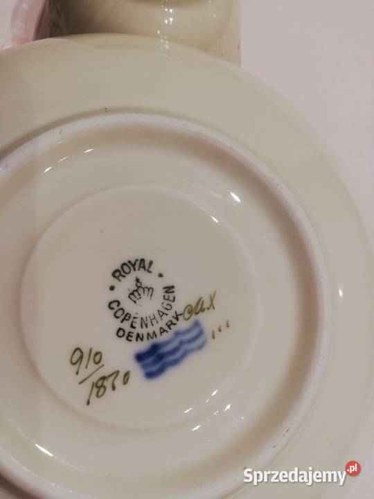 Stara filiżanka z podstawką Royal Copenhagen Porcelana i szkło Gorlice