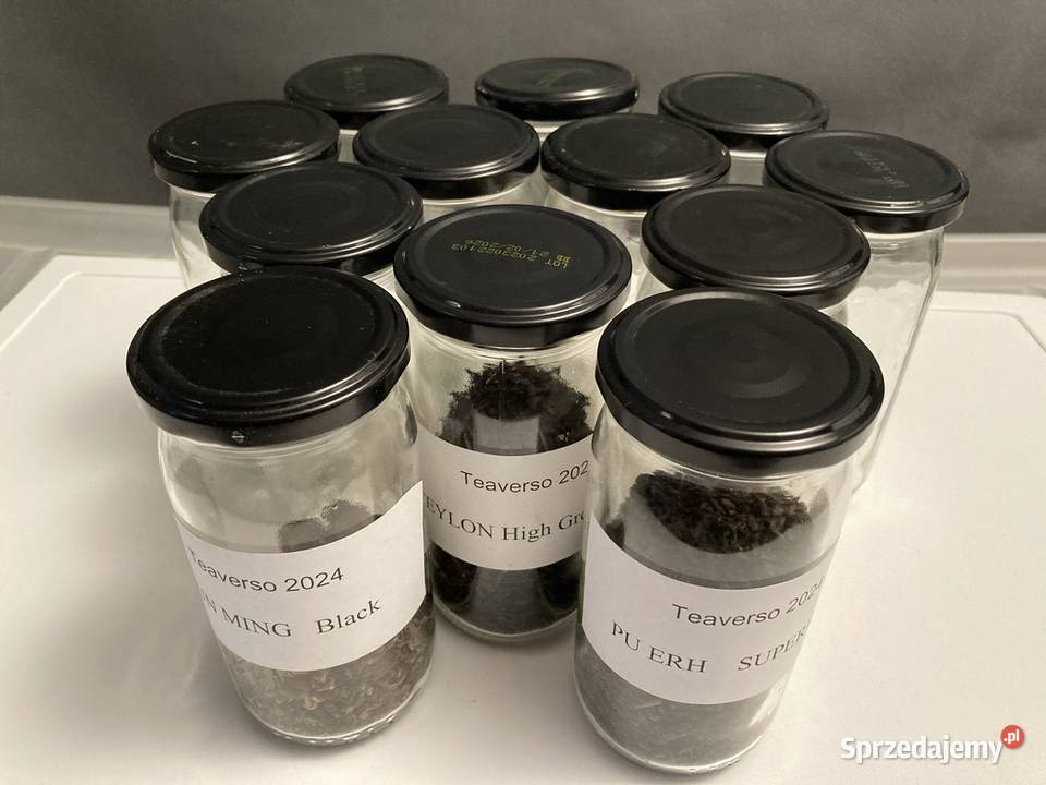 12 słoiczków na herbaty liściaste Pułtusk