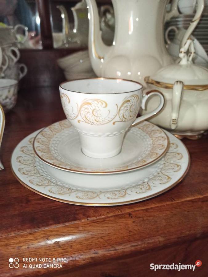 filiżanka z talerzykiem deserowym Hackefors Porcelana i szkło Gdańsk