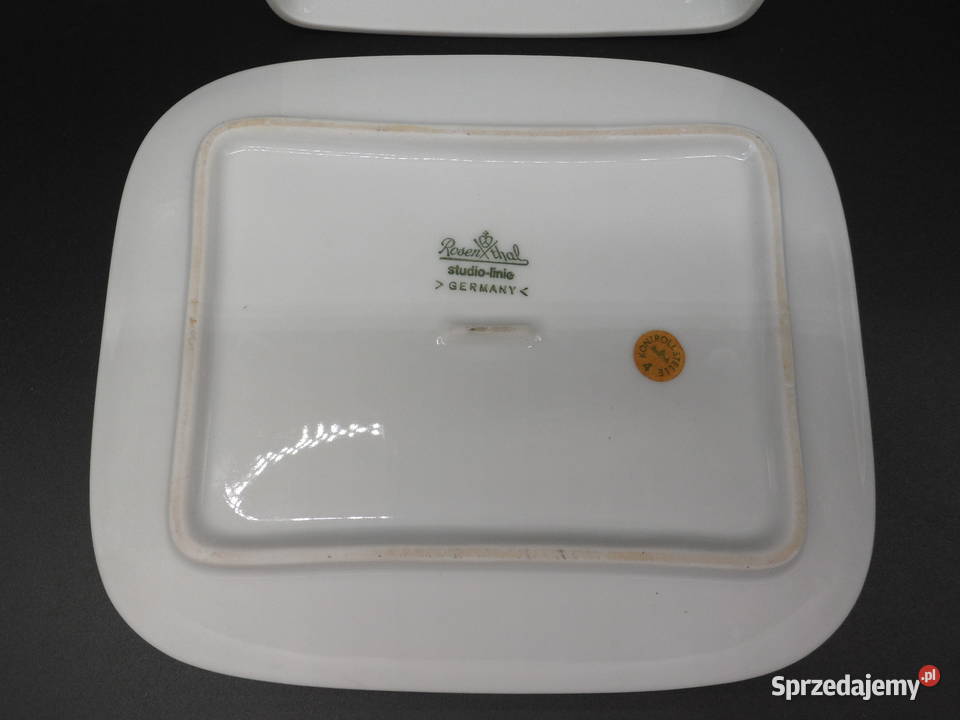 Porcelanowa Maselnica Rosenthal Niemcy Platynowy Raszków