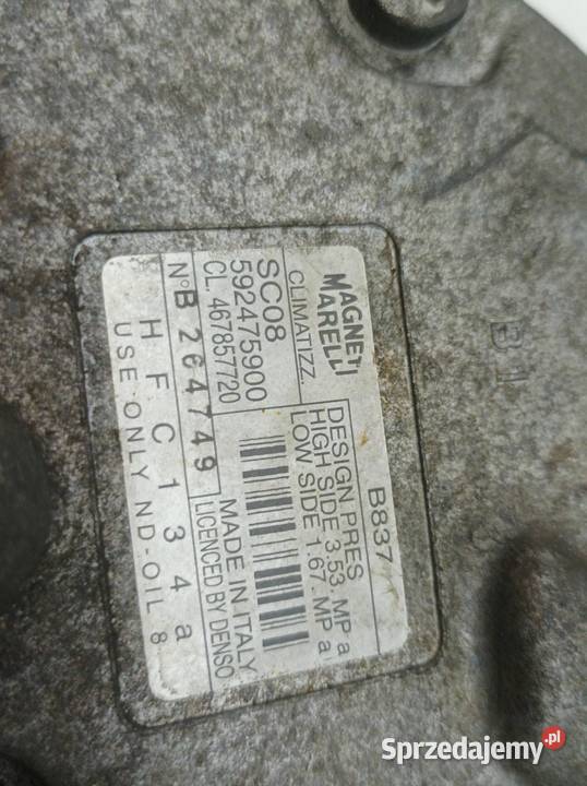 SPRĘŻARKA KLIMATYZACJI 592475900 12 8V Fiat