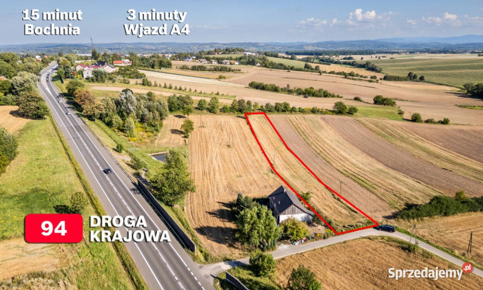 Widokowa działka budowlanorolna 94 świetnie Brzezie
