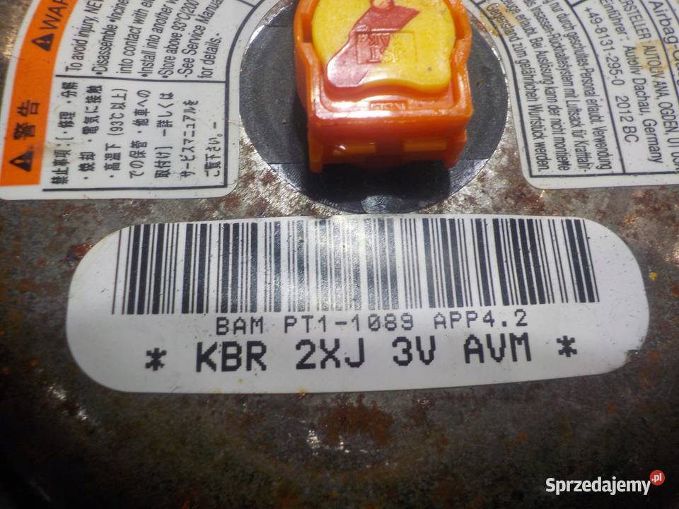 SUZUKI SPLASH 13r 5D AIRBAG poduszka pasazera Suków