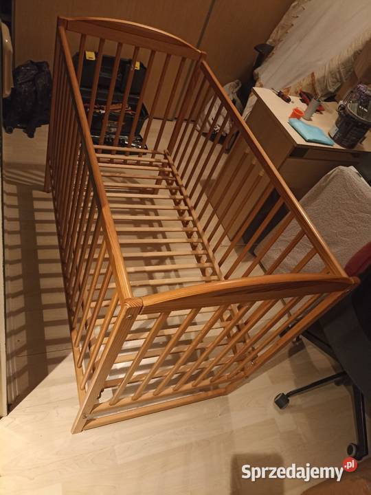 Łóżeczko dziecięce drewniane szuflada dodatkowe 90cm Łóżka Kraków sprzedam