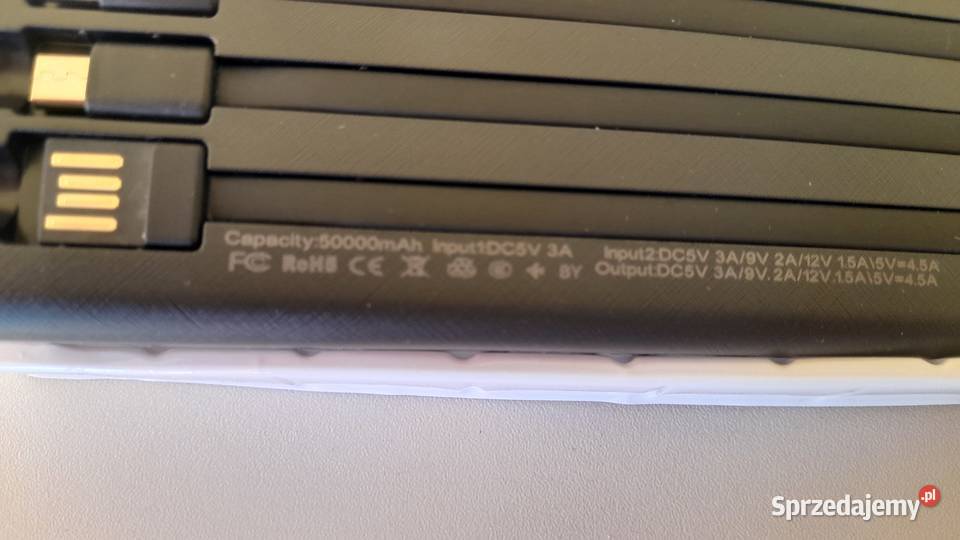 Power bank solar 50000 mAH 8 wyjść latarka Szadek