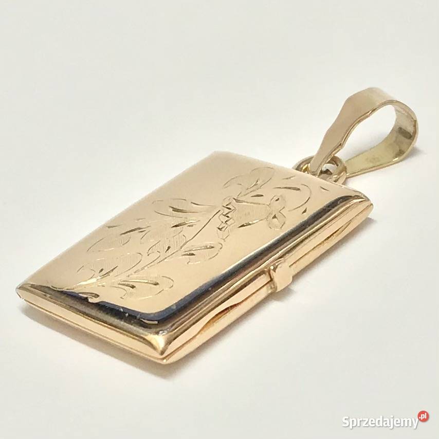 Złoty WISIOREK zawieszka 14K SEKRETNIK na Warszawa