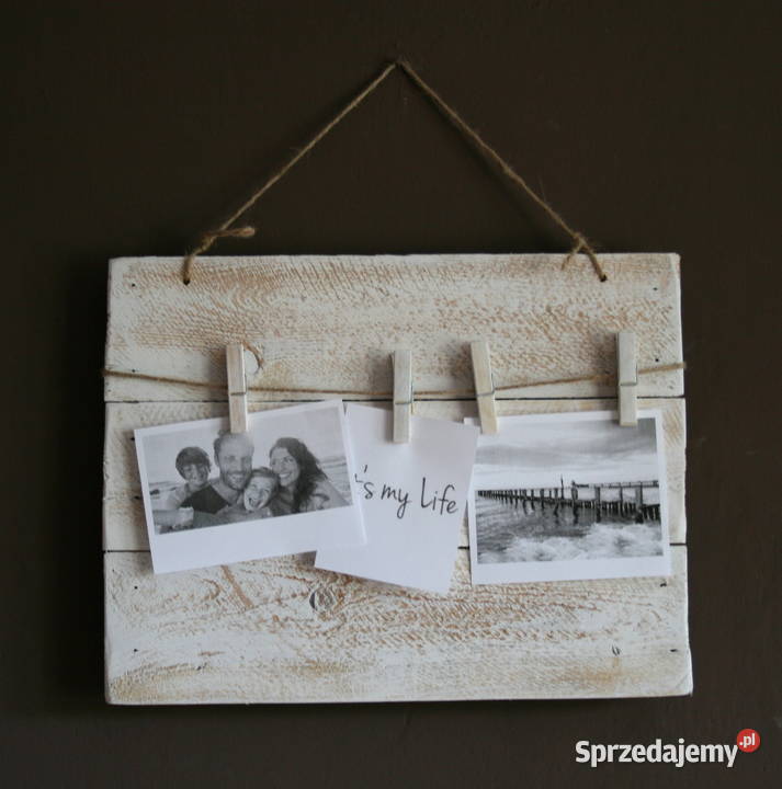 tablica na zdjęcia ścienna drewniana fotokolaż Ramki i ramy Mielec sprzedam