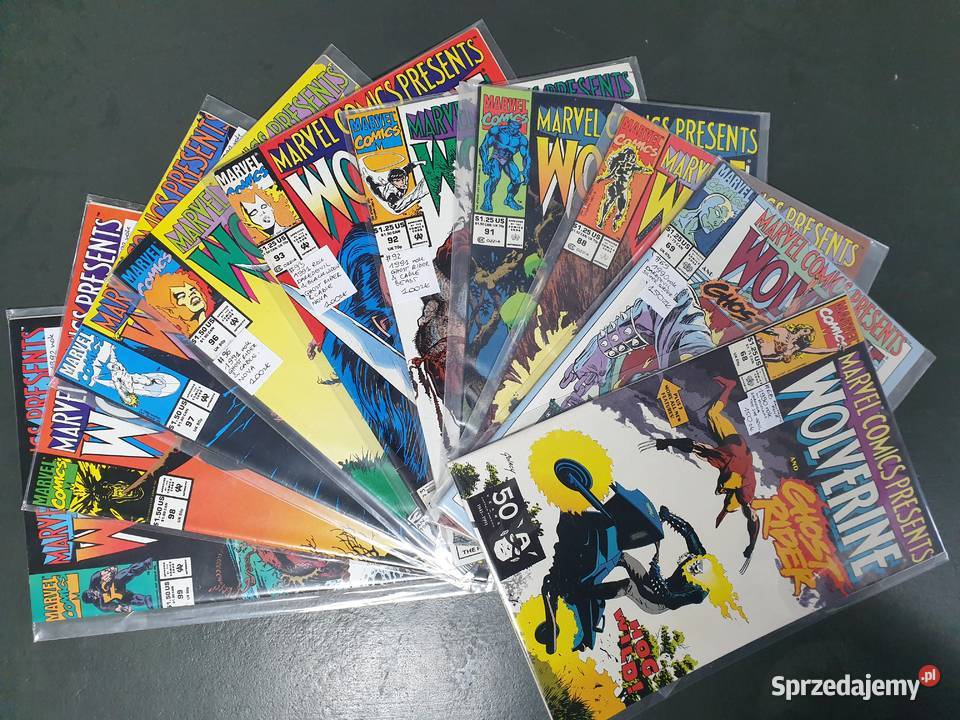 Marvel Comics Presents kolekcja 10 komiksów USA Rok wydania 1990 sprzedam