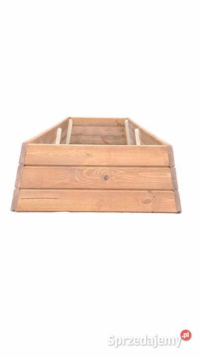 Drewniana obudowa grobu skośna Pozostałe Nowe Grodziczno