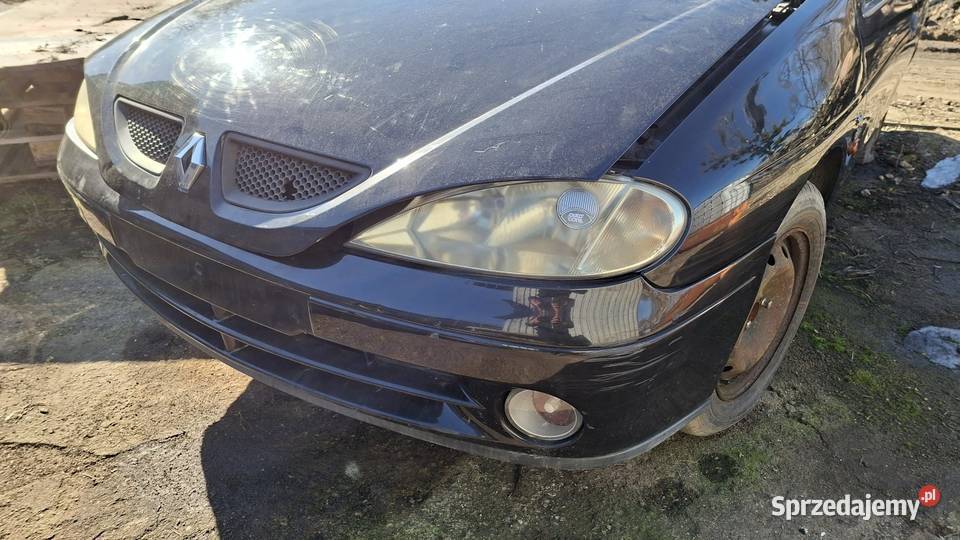 Zderzak przod megane 1 lift czarny osobowe warmińsko-mazurskie Nowe Miasto Lubawskie