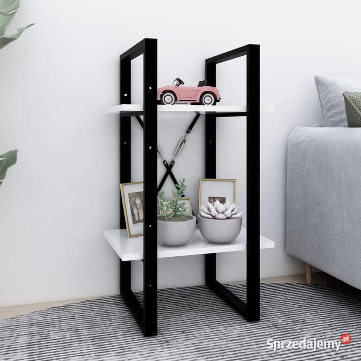 Regał na książki biały 40x30x70 materiał Warszawa sprzedam