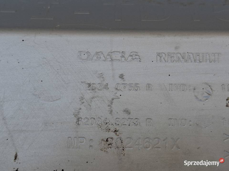 DACIA DUSTER II 2 DOKŁADKA ZDERZAKA PRZÓD LISTWA Bieleń