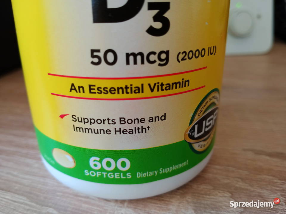 KIRKLAND VITAMINA D3 2000 IU 50mcg 600 softgel Mielec sprzedam