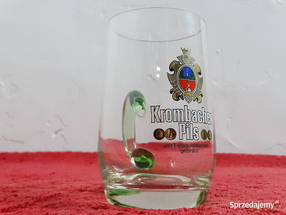 Kultowy Kufel Krombacher Pils Unikatowe Zielone