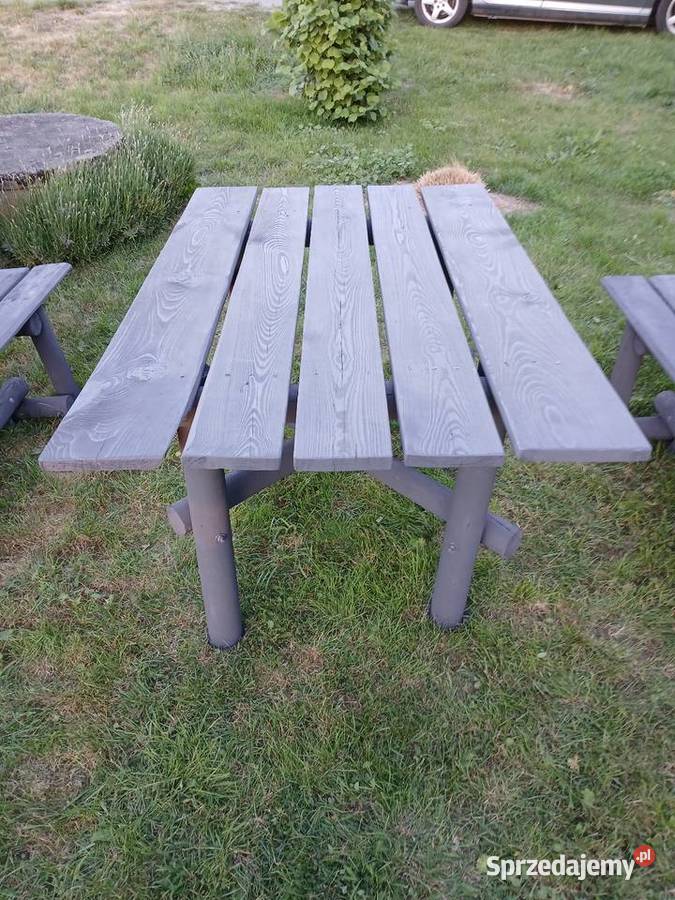 Ławki stolik ogrodowy zestaw Września