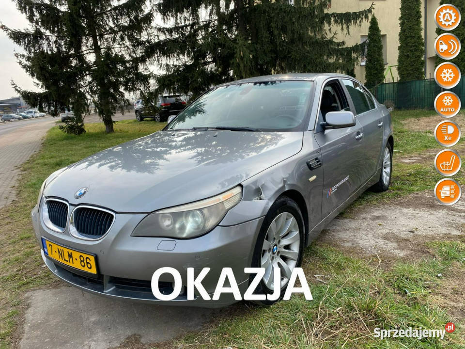 BMW 520 20 Benzyna 170 2005r Sedan XENON Skóry ABS opolskie Nysa