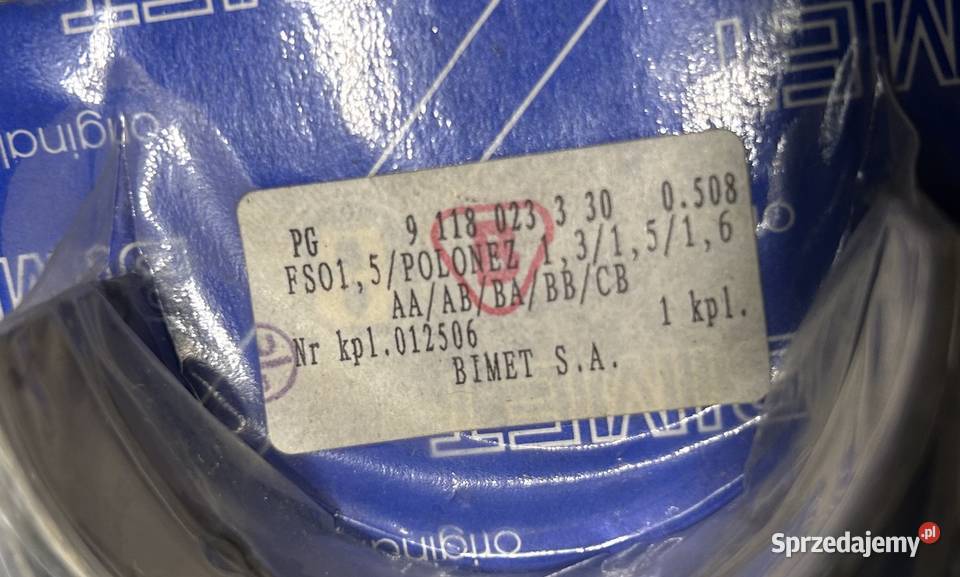 NOWE Panewki główne Fiat 125p FSO Polonez 2 Blok silnika Warszawa