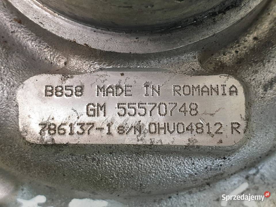 TURBOSPRĘŻARKA Opel Insignia 20 CDTI 55570748 osobowe Chełm