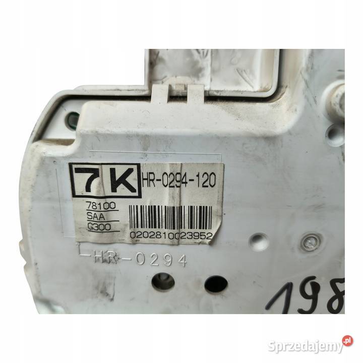 LICZNIK ZEGARY 78100SAAG300 Honda Jazz II 12 13 osobowe Chełm